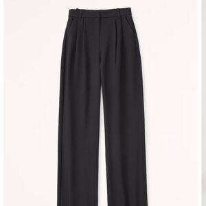 Abercrombie Curve Love A&F Sloane Tailored Wide Leg Pant - 27 (4s) / Petite